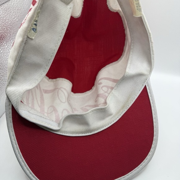 Vintage Coca Cola Soda Coke Painters Cap Hat 80s Pop Culture Hipster Red/White - Picture 9 of 9